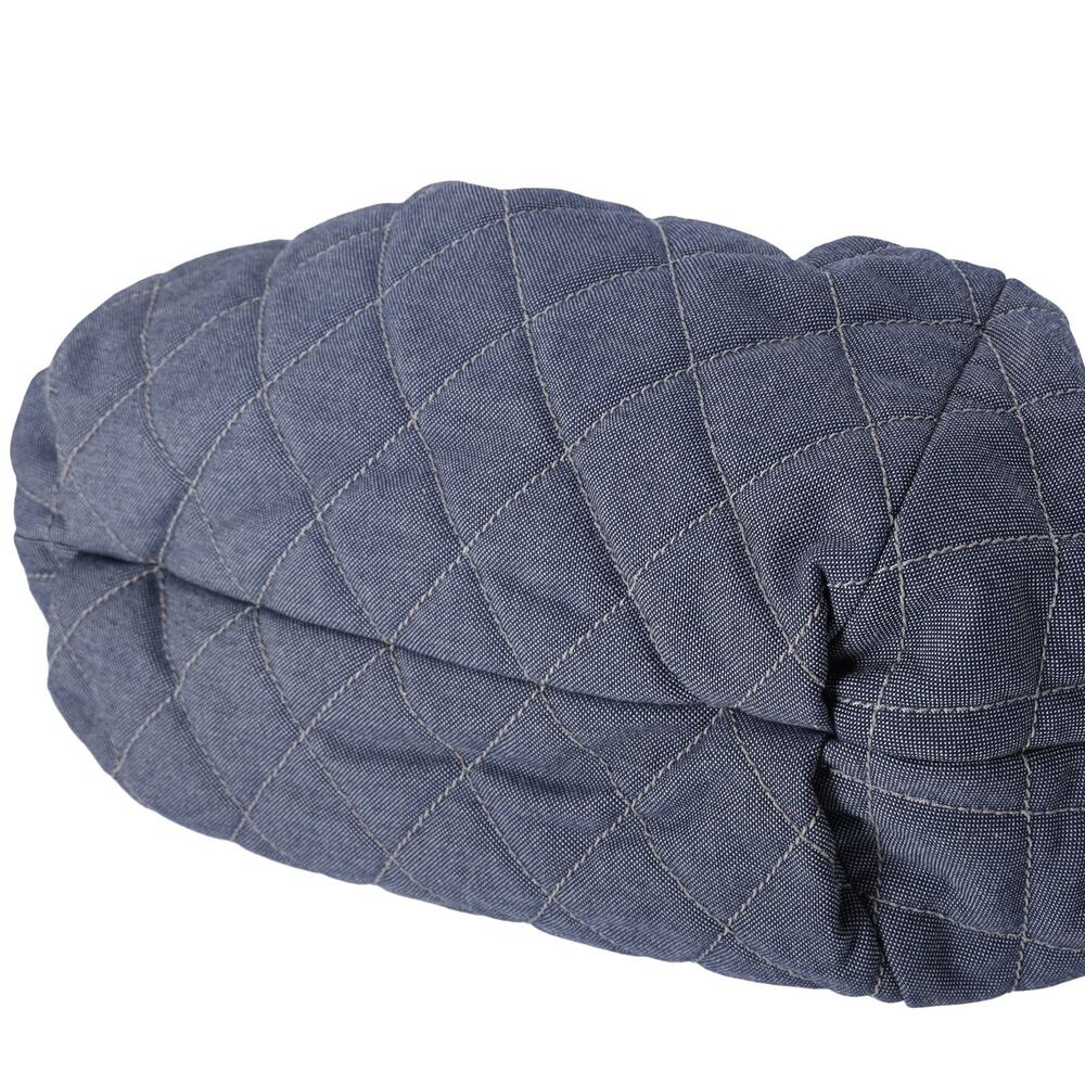 CHANEL Coco Cabas GM Hobo Tote A46887 Blue Red Navy Denim - Picture 5 of 8